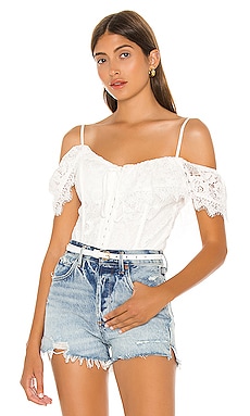 Free People Still the One Bodysuit in Evening Cream