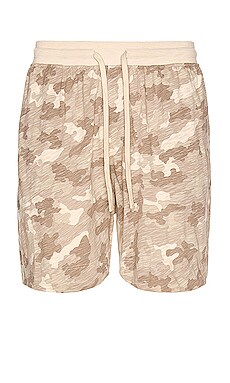 Product image of ATM Anthony Thomas Melillo Camouflage Slub Jersey Pull On Short. Click to view full details