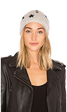 Autumn Cashmere Star Beanie in Sleet Black REVOLVE