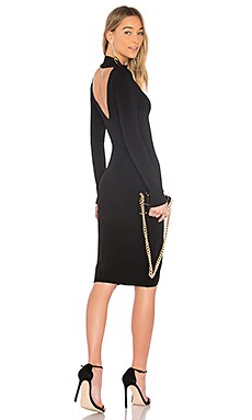 black cashmere turtleneck dress