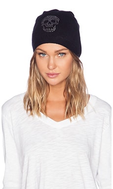 Autumn Cashmere Studded Skull Beanie in Black REVOLVE