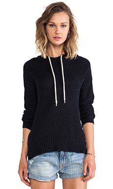 Autumn Cashmere Honeycomb Hoodie in Navy Blue Sweatshirt REVOLVE