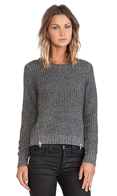 Autumn Cashmere Shaker Stitch Sweater in Salt n Pepper REVOLVE