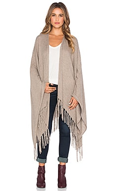 Autumn Cashmere Fringed Cape in Taupe REVOLVE