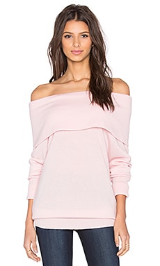 Autumn Cashmere Slouchy Off Shoulder Sweater in Tutu REVOLVE