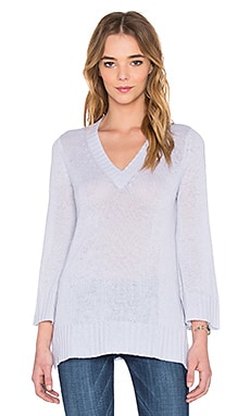 Autumn Cashmere Bell Sleeve V Neck Sweater in Vapor REVOLVE