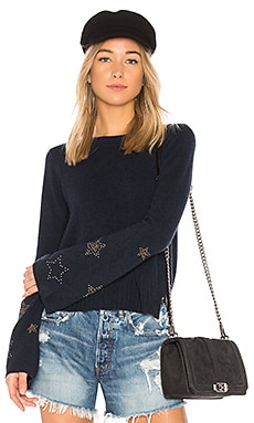 Autumn Cashmere Star Bell Sleeve Sweater in Navy REVOLVE