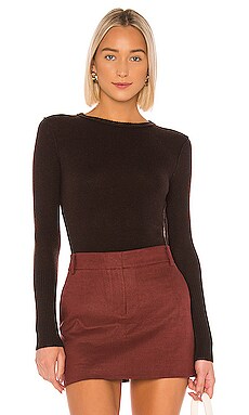

Свитер - Autumn Cashmere, Коричневый, Вырез лодочкой