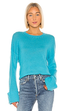 

Свитер - Autumn Cashmere, Синий, Вырез лодочкой