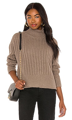 

Свитер - Autumn Cashmere, Коричневый, Водолазки