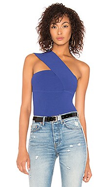 

Топ-резинка one shoulder - Autumn Cashmere, Королевский синий, С одним плечом