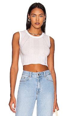Cropped Muscle Tee Autumn Cashmere