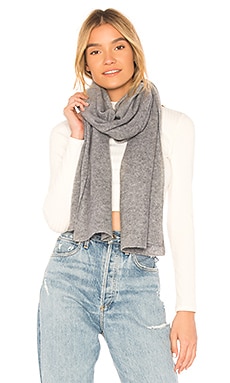 Autumn Cashmere Featherweight Wrap Scarf in Cement REVOLVE