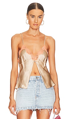 Product image of Alexander Wang Butterfly Cami Top with Lace. Click to view full details