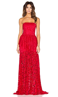 Revolve red 2024 lace dress