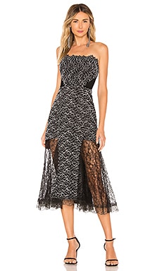 Alexis Ornella Midi Dress in Corded Leaf Lace | REVOLVE