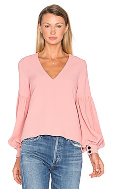 Alexis Gabriella Blouse in Ask Pink | REVOLVE