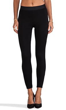 Power Petite High Waist Define Luxe Leggings in Black