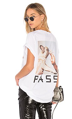 Baja East Puff Puff Pass Tee in Pearl REVOLVE