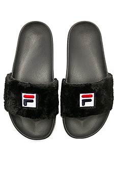 Baja East x Fila Faux Fur Slide in Embassy REVOLVE