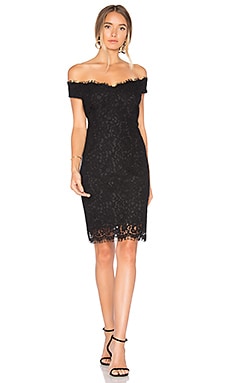 Bardot Tara Lace Off Shoulder Dress in Black | REVOLVE