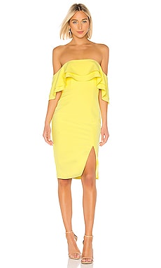 Bardot Band Dress in Lemon Drop | REVOLVE