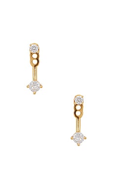 Ellery 18k Gold Earrings BaubleBar $58 NEW
