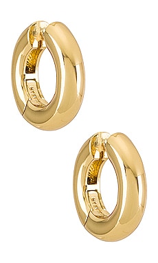 Product image of BaubleBar Dalilah Huggie Hoops. Click to view full details