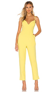 bcbg yellow jumpsuit