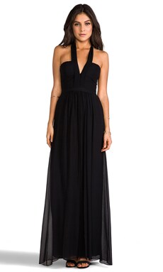 BCBGMAXAZRIA Starr Halter Dress in Black REVOLVE