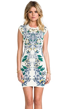 BCBGMAXAZRIA Ellena Dress in Tiger Lily REVOLVE