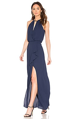 BCBGMAXAZRIA Amanda Gown in Navy REVOLVE