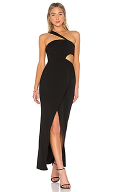 BCBGMAXAZRIA Acasia One Shoulder Dress in Black REVOLVE