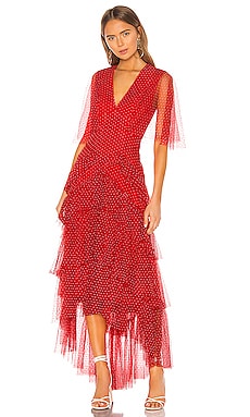 

Вечернее платье - BCBGMAXAZRIA, Красный, Асимметричный подол