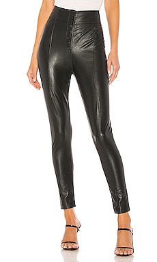 SPANX Faux Leather Leggings in Black Revolve size small