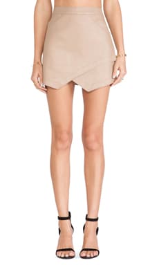 BCBGMAXAZRIA Envelope Skirt in Camel REVOLVE