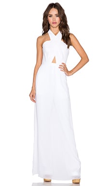 BCBGMAXAZRIA Josselyn Jumpsuit in White REVOLVE