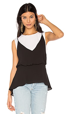 BCBGMAXAZRIA Elain Tank in Black Combo REVOLVE