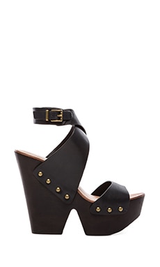 BCBGMAXAZRIA Cassius Platform Wedge Sandal in Black REVOLVE