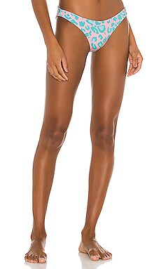 

Минималистический низ angela - Beach Bunny, Зеленый;розовый, Бикини