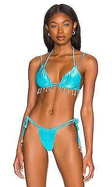 Product image of Beach Bunny Adella Tri Bikini Top. Click to view full details