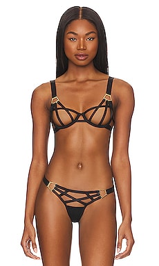 KAT THE LABEL Amalfi Underwire Bra in Black