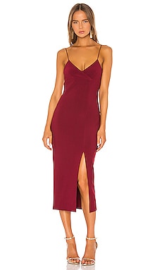 Lea split cheap midi dress