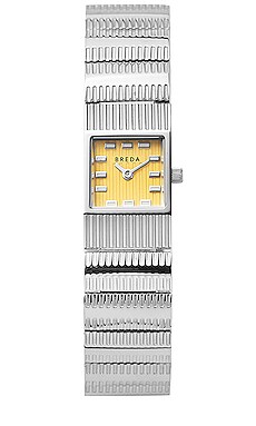 Breda Groove Watch in Canary & Silver | REVOLVE