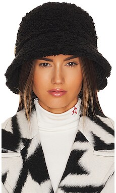 Revolve Donna Accessori Cappelli e copricapo Cappelli Cappello Bucket Brown Faux Fur Bucket Hat in Size all. 