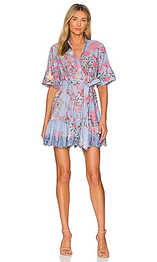 Cora Mini Dress in Light Periwinkle – TULAROSA