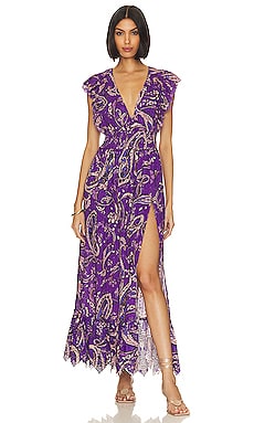 Purple Floral Wrap Dress - Velvet by Graham & Spencer