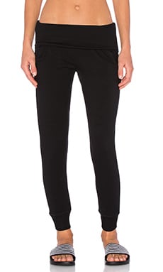 James Perse Stretch Twill Field Pant in Black
