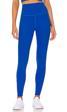 Beyond Yoga Spacedye Caught in the Midi High Waisted Legging in Wayfinder  Blue Wave