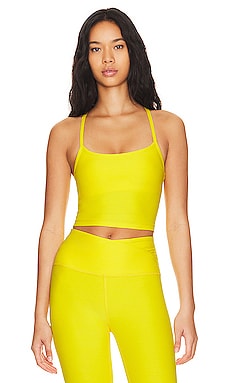 Beyond Yoga  Spacedye Slim Racerback Cropped Tank in Green Ivy